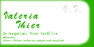 valeria thier business card